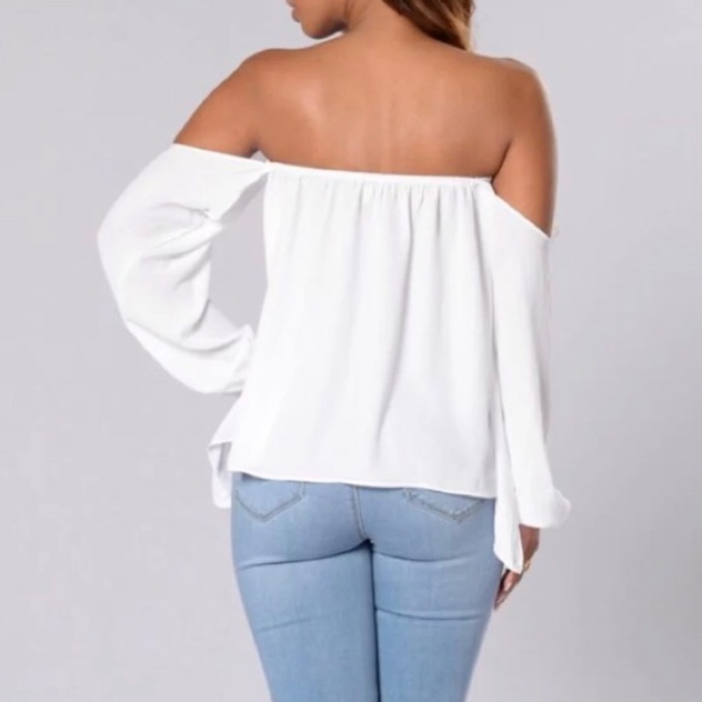 🌟Off Shoulder Long Sleeve Loose Top